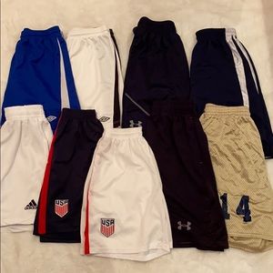 Basketball and Soccer shorts